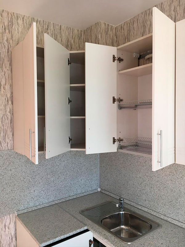 Кухня МДФ пленка+шкаф купе. Шелепиха. Август 2019, фото - 6